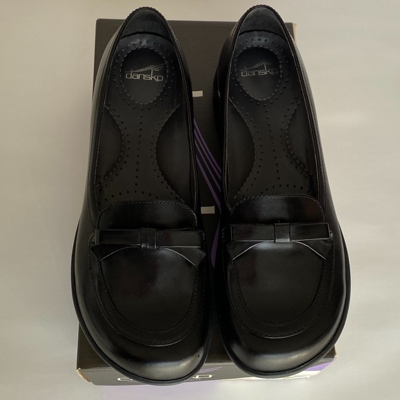DANSKO Danielle Black Veg Loafer Shoes, European size 38 (US Women's 8) - Picture 2 of 6